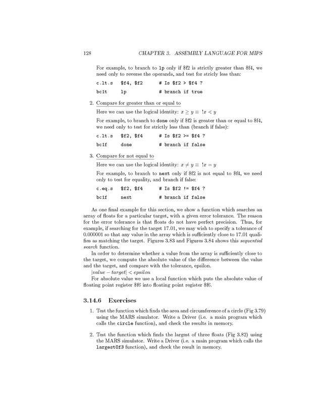 Computer Organization with MIPS - Page 128